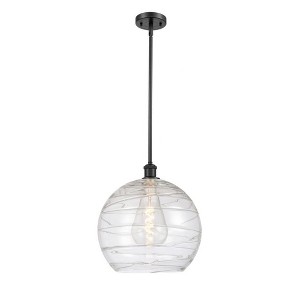 Athens Deco Swirl - 1 Light Pendant In Industrial Style-14.88 Inches Tall and 13.75 Inches Wide - 1 of 1