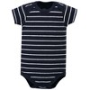 Little Treasure Baby Boy Cotton Bodysuits 3pk, Whale Suspenders - image 3 of 4