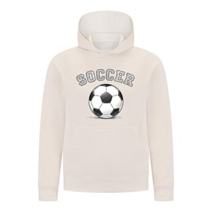 Everyday Kids Sports Collection Soccer Pullover Hoodie – Vintage Sketch Graphic Sweatshirt - 1 of 4
