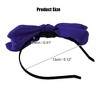 Unique Bargains Women's Fashion Satin Bow Knot Headband 0.31 Inch Wide 1 Pc - 4 of 4