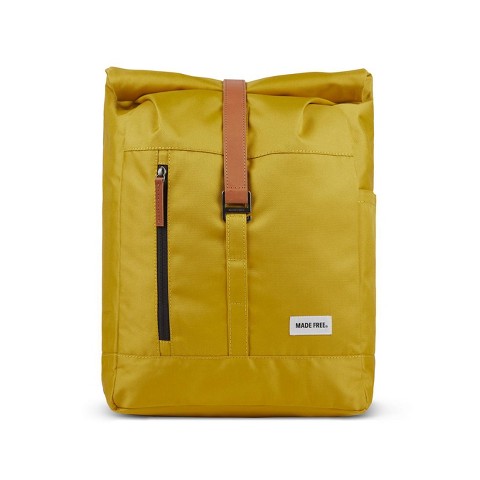 Made Free Roll Top Pack Backpack, Mustard