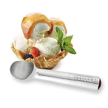 Zeroll Original Ice Cream Scoop with Unique Liquid Filled Heat Conductive Handle Simple One Piece Aluminum ,Silver