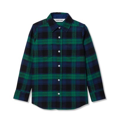Lands' End Kids Long Sleeve Flannel Shirt