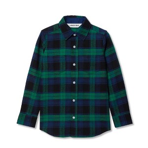 Lands' End Kids Long Sleeve Flannel Shirt - 1 of 2