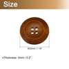 Unique Bargains Wooden DIY Craft Clothing Sewing Buttons 50 Pcs - 2 of 4