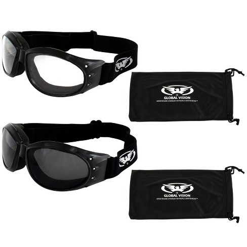 Dirt Bike Accessories Goggles Global Vision 2 Pairs Adventure Padded ...