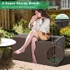 105 Gallon All Weather Large Deck Box Lockable Storage Container - 2 of 4