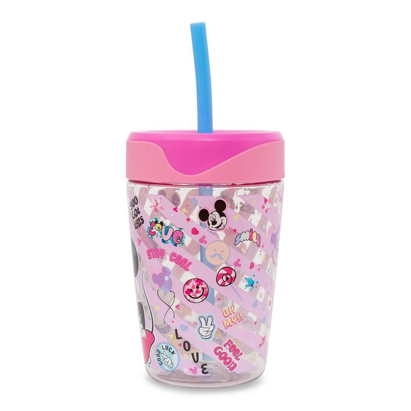Silver Buffalo Disney Minnie Mouse Kids Spill-Proof Tumbler With Straw | Holds 18 Ounces, 2 of 10