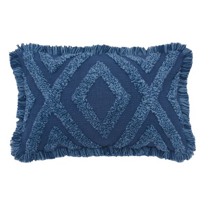 carol & frank Link Woven Tufted Cotton Decorative Throw Pillow