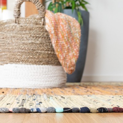 Gray Stripe Flat Woven Handmade Reversible 9' x 12' Rug