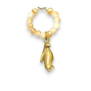 Michelle Marie Boutique's  Crystal Stretch Ring with Assorted Pewter Charms - 1 of 4