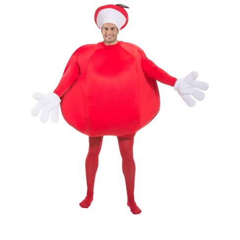 Halloweencostumes.com One Size Fits Most Adult Apple Costume, Red : Target