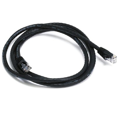 Monoprice Cat5e Ethernet Patch Cable - 5 Feet - Black | Network Internet Cord - RJ45, Stranded, 350Mhz, UTP, Pure Bare Copper Wire, 24AWG