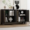 NicBex Buffet Cabinet with Storage and Adjustable Shelves,Modern Sideboard Cabinet with Gold Handles,Storage Cabinet for Living Room,Kitchen,Taupe - 2 of 4