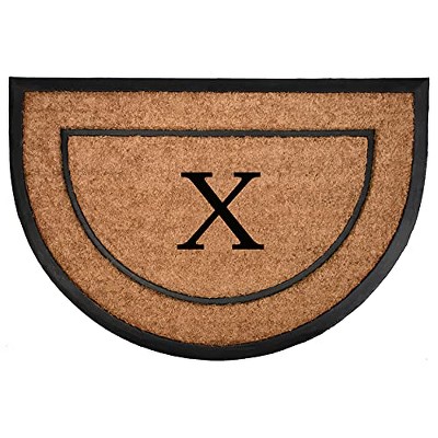 Calloway Mills 106572436X The General Monogram Doormat, 24" x 36", Letter X