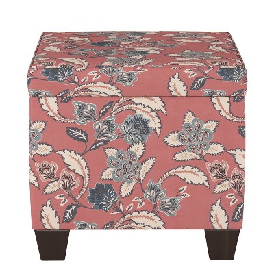 Storage Ottomans Faded Red Floral - Threshold™