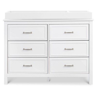 Charlie Classic White 6-Drawer Nursery Double Dresser