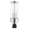 Livex Lighting Hillcrest 3 - Light Post Light in  Polished Chrome - 3 of 4