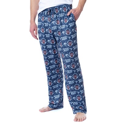 Marvel Mens' The Falcon Captain America Tossed Print Pajama Pants Blue ...