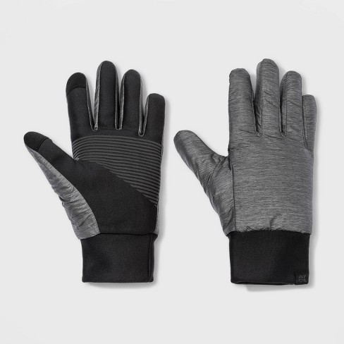 Men's Puffer Gloves - All in Motion™ Heather Gray L/XL