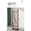 Coat Racks solid wood hanger 23.6* 11*64.1in Solid environmental protection easy to assemble beautiful can be placed in the bedroom/entrance - 4 of 4