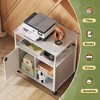 File Cabinet with Charging Station, Lockable Lateral Filing Cabinets for Home Office, Printer Cabinet for A4/Letter Size File Folders - 3 of 4