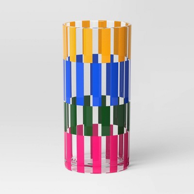19oz Rectangle Check Acrylic Tumbler - Room Essentials™