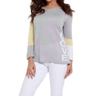 Women's "LOVE ME" V-Neck Top - ANGEL