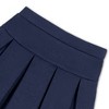 Hope & Henry Girls' Ponte Drop Waist Pleated Uniform Skort, Infant - 2 of 4
