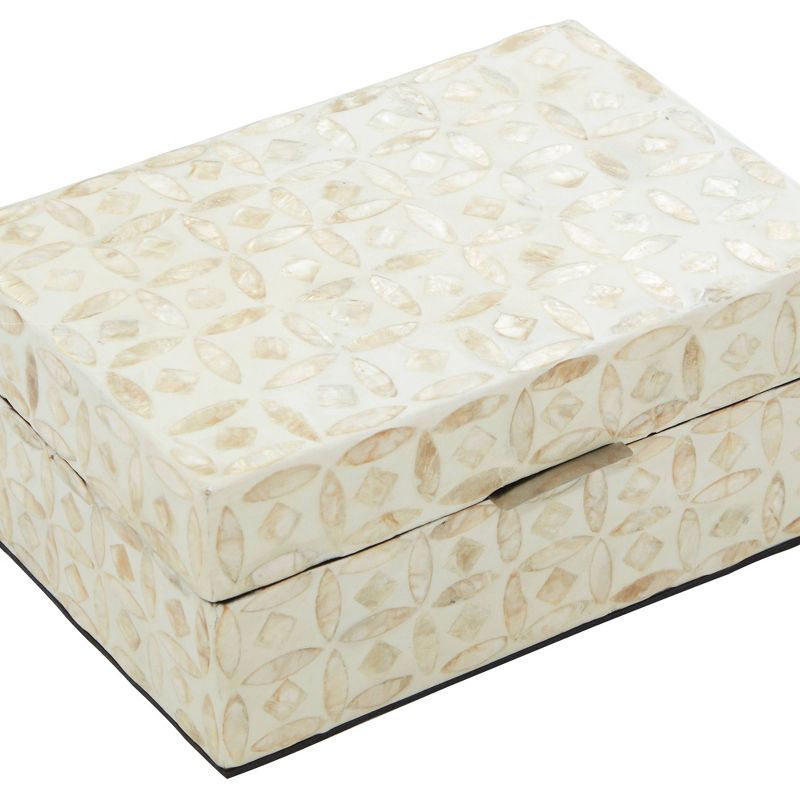 Set of 2 Wooden Boxes with Pattern - Olivia & May, 4 of 11