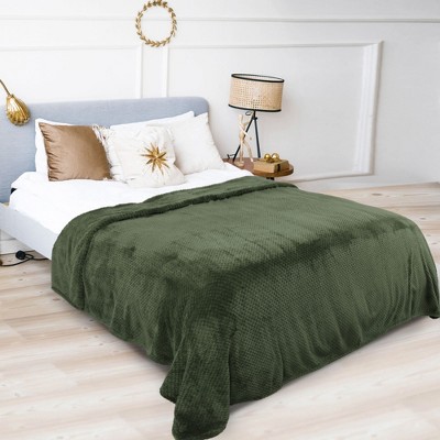 PiccoCasa Soft Warm Flannel Fleece Fuzzy Plush Lightweight Microfiber Bed Blanket