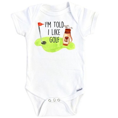 I Love Golf Onesie® Baby Boy Girl Clothes Infant Bodysuit Funny Cute Newborn GS1