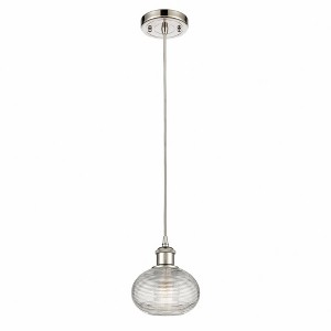 Ithaca - 1 Light Cord Hung Mini Pendant In Industrial Style-7 Inches Tall and 6 Inches Wide - 1 of 1