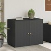 vidaXL Storage Unit Outdoor Storage Cabinet Patio Storage Box Poly Rattan - 2 of 4