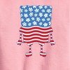 Boys' - SpongeBob SquarePants - Silhouette Stars Stripes Graphic Long Sleeve Fleece Sweatshirt - 2 of 4