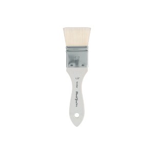 Mimik Synthetic Goat Hair Mottler Paint Brush - Short Handle Flat Watercolor Brush- Soft, Absorbent, Synthetic Paint Brush for Watercolor, Oil & - 1 of 4