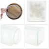 Unique Bargains Durable Texture Decorative Glass Jar with Lid 1 Pc - 4 of 4