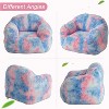 Oversized Bean Bag Chair, Memory Foam Lounger for Adults & Kids, Dorm Room Couch Replacement for Living Rooms, Bedrooms, Blue - 3 of 4