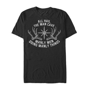 Men's Lost Gods Manly Man Cave T-Shirt - 1 of 4