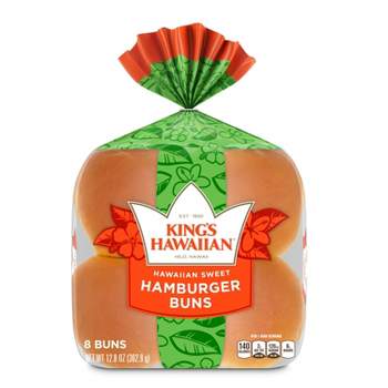 King's Hawaiian Sweet Hamburger Buns - 12.8oz/8ct