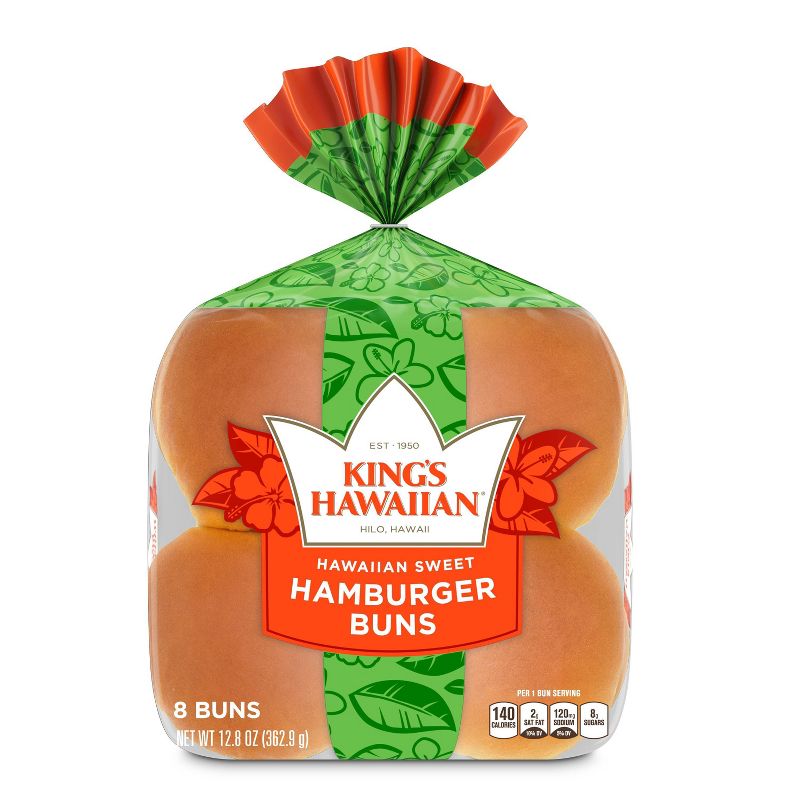 King&#39;s Hawaiian Sweet Hamburger Buns - 12.8oz/8ct, 1 of 4