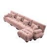 Christopher Knight Home Kelly Modular Chenille Upholstery 173.2" Sectional Sofa with Ottomans - 2 of 4