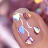 Nails Inc. Romancing in Regents Park Pink Holographic Heart Topper - 0.47 fl oz - image 2 of 4