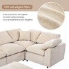 Oversized Modular Sectional Sofa, CENGHU Sectional Couches for with Ottoman L Shaped Corner Sectional for Living Room, Office, Spacious Space - 4 of 4