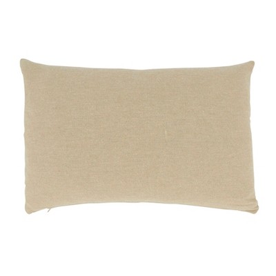 Beige and White Cotton Nautical Anchor Throw Pillow Cover