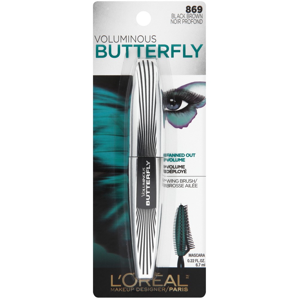 UPC 071249256725 product image for L'Oreal Paris Voluminous Butterfly Washable - 869 Black Brown - 0.22 fl oz | upcitemdb.com