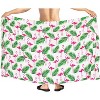 HAPPY BAY Men's Pareo Sarong Wraps Swim Bath One Size Snow Flamingo - 4 of 4