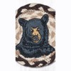 Earth Rugs Rustic Bear Coaster 5"x5" Wildlife Cabin Square Cotton Blend Accent - 3 of 3