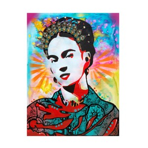 Canvas Wall Art - Dean Russo 'Kahlo' Wall Art for Living Room, Bedroom, or Office Décor by Trademark Fine Art - 14 x 19 Inches - 1 of 4