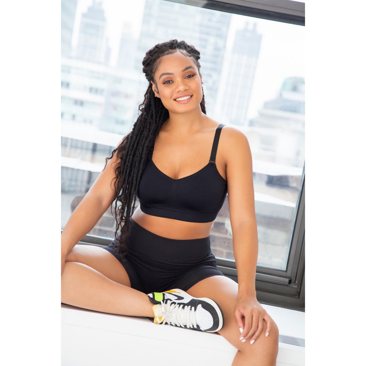 Smooth Seamless Comfort Longline Wireless Bra - thumbnail 8